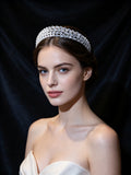 Princess Pearls&Crystals Wedding Crown Headpieces 18173