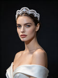 Classic Crystals Wedding Crown Headpieces 18204