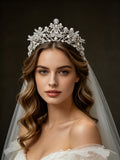European Crystals Wedding Crown Headpieces 18248