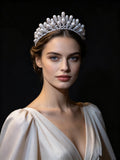 Princess Crystal&Pearls Wedding Tiara Crown 18263