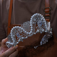 M18007 European Crystal Wedding Tiaras Headpieces