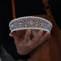 17565 European Crystal Wedding Tiaras Headpieces