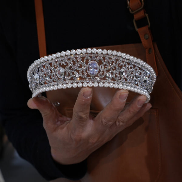 17565 European Crystal Wedding Tiaras Headpieces