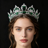 Elegant Emerald Green Zircon Wedding headbands SL0011