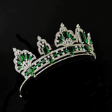 Elegant Emerald Green Zircon Wedding headbands SL0011