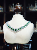 Green zircon Zircon necklace set