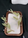 Green barrettes 2 pics AP-4993T-A3