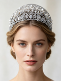Princess Zircon&Pearls Wedding Tiaras Crown Headpieces