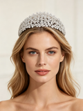 Gorgeous CZ Zircon Crystal Wedding Tiaras Headpieces
