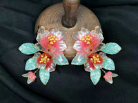 Pink&Green earring