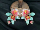 Pink&Green earring