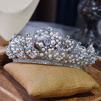 Elegant Zircon Crystal Wedding Tiaras Crown Headpieces