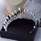 Eleghant Pearls&Crystal Brides Tiaras Headbands