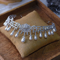 Eleghant Pearls&Crystal Brides Tiaras Headbands