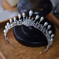 Eleghant Pearls&Crystal Brides Tiaras Headbands