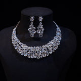High Quality All Zircon Wedding Necklace 12150