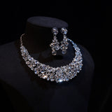 High Quality All Zircon Wedding Necklace 12150