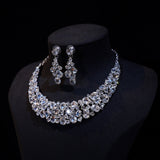 High Quality All Zircon Wedding Necklace 12150