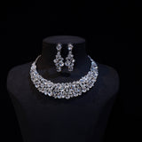 High Quality All Zircon Wedding Necklace 12150