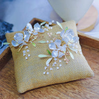 Romantic Sweet Blue Flower Brides Barrettes Hairbands