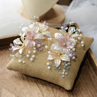 Romantic Sweet Multi Pinky Brides Barrettes Head Wear Tiaras