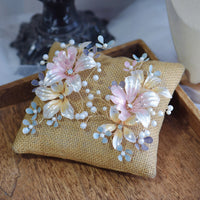 Romantic Sweet Multi Pinky Brides Barrettes Head Wear Tiaras
