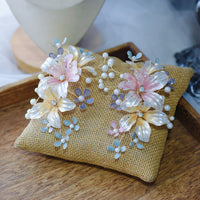 Romantic Sweet Multi Pinky Brides Barrettes Head Wear Tiaras