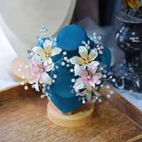 Romantic Sweet Multi Pinky Brides Barrettes Head Wear Tiaras