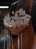 ST1-17476 Princess Pearls Wedding Tiaras Headpieces