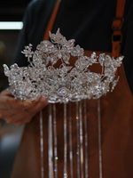ST1-17476 Princess Pearls Wedding Tiaras Headpieces