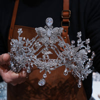 T1-17528 Brides Oversize Zircons Tiaras Headpieces