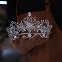 T1-17528 Brides Oversize Zircons Tiaras Headpieces