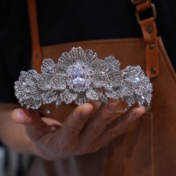 ST1-17530 Zircon Wedding Headpieces