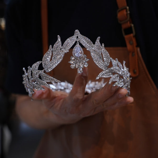 ST1-17582 Forehead Brides Zircon Crowns