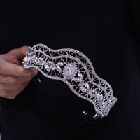 ST1-17624 Crystals Brides Tiara Headpieces