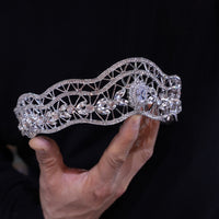 ST1-17624 Crystals Brides Tiara Headpieces