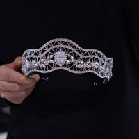 ST1-17624 Crystals Brides Tiara Headpieces