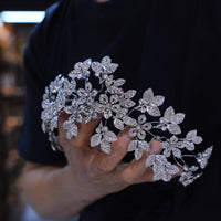 ST1-17691 Oversize Zircon Wedding Tiaras Headpieces