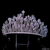 Oversize Crystal Great Zircon Bridal Headpieces Tiara