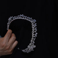 Pretty Silver Zircon Bridal Crowns Tiaras ASL-0285