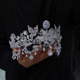 sl-0491 Elegant Royal Zircon Wedding Crowns