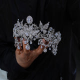 sl-0491 Elegant Royal Zircon Wedding Crowns