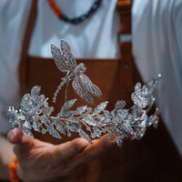 st1-17241 Luxurious Adjustable Zircon Wedding Tiaras Headpieces