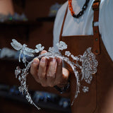 st1-17241 Luxurious Adjustable Zircon Wedding Tiaras Headpieces