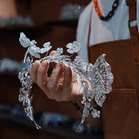 st1-17241 Luxurious Adjustable Zircon Wedding Tiaras Headpieces