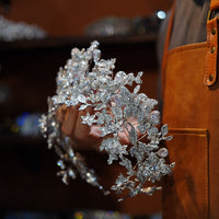st1-17256 Oversize Zircon Wedding Tiaras Crowns