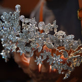 st1-17256 Oversize Zircon Wedding Tiaras Crowns