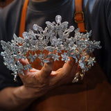 st1-17256 Oversize Zircon Wedding Tiaras Crowns