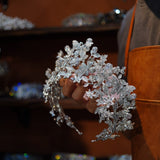 st1-17256 Oversize Zircon Wedding Tiaras Crowns