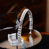ST1-17261 Crystal Butterfly Wedding Tiaras Crowns